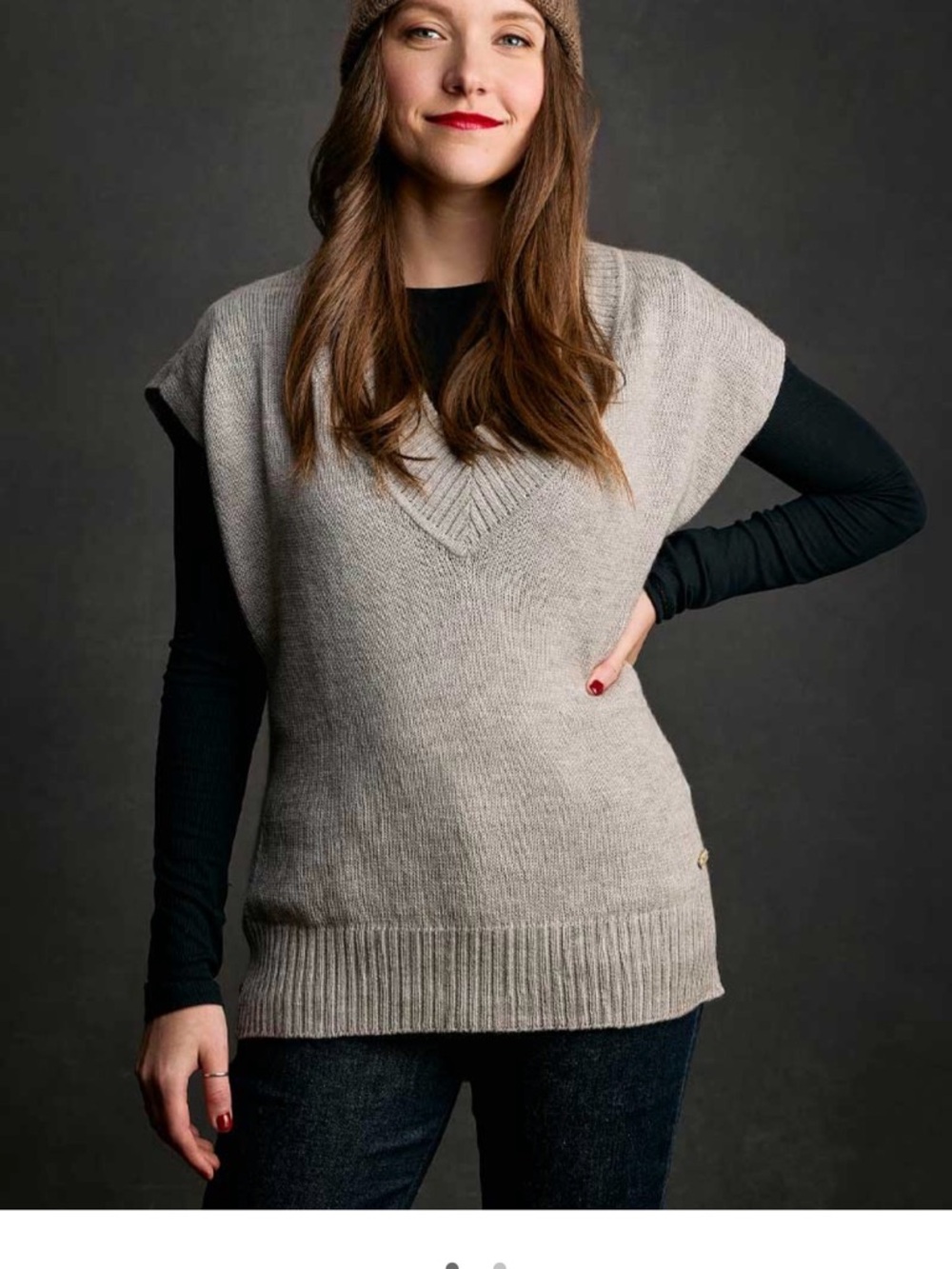 GRACE WOMEN'S VEST MERINO, QIVIUT & SILK size Large